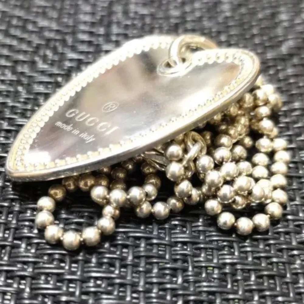 Gucci 925 Sterling Silver Luxury Necklace Stunning 😍 - Picture 4 of 5